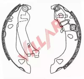 Комлект тормозных накладок VILLAR 629.0628