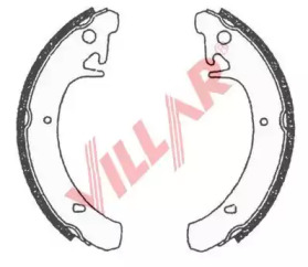 Комлект тормозных накладок VILLAR 629.0635
