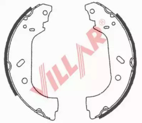 Комлект тормозных накладок VILLAR 629.0639