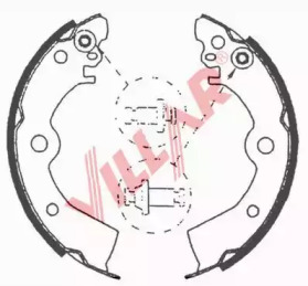 Комлект тормозных накладок VILLAR 629.0649
