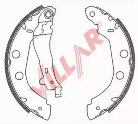 Комлект тормозных накладок VILLAR 629.0664
