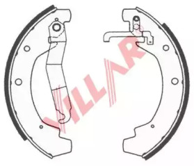 Комлект тормозных накладок VILLAR 629.0670
