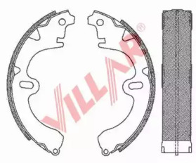 Комлект тормозных накладок VILLAR 629.0676