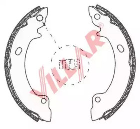 Комлект тормозных накладок VILLAR 629.0680