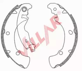 Комлект тормозных накладок VILLAR 629.0681