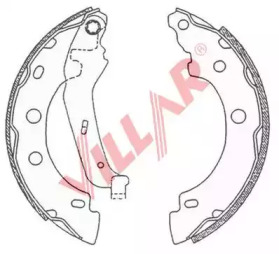 Комлект тормозных накладок VILLAR 629.0682