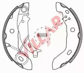 Комлект тормозных накладок VILLAR 629.0693