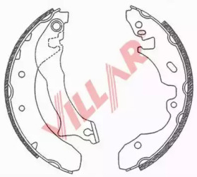 Комлект тормозных накладок VILLAR 629.0694