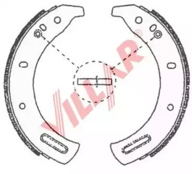 Комлект тормозных накладок VILLAR 629.0700