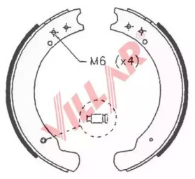 Комлект тормозных накладок VILLAR 629.0702