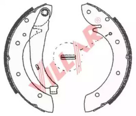 Комлект тормозных накладок VILLAR 629.0705