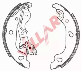 Комлект тормозных накладок VILLAR 629.0708