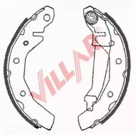 Комлект тормозных накладок VILLAR 629.0710