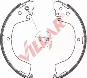 Комлект тормозных накладок VILLAR 629.0718