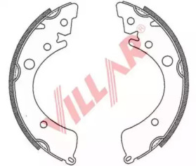 Комлект тормозных накладок VILLAR 629.0735