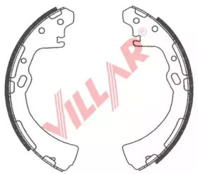 Комлект тормозных накладок VILLAR 629.0751