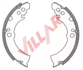 Комлект тормозных накладок VILLAR 629.0752