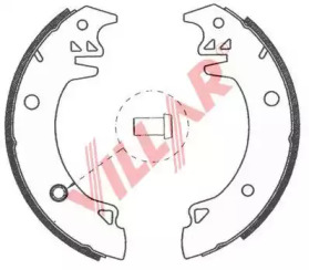 Комлект тормозных накладок VILLAR 629.0755