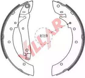 Комлект тормозных накладок VILLAR 629.0757