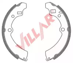 Комлект тормозных накладок VILLAR 629.0765