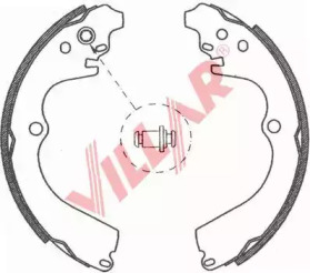 Комлект тормозных накладок VILLAR 629.0766