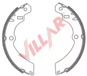 Комлект тормозных накладок VILLAR 629.0770