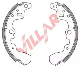 Комлект тормозных накладок VILLAR 629.0773