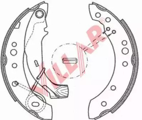 Комлект тормозных накладок VILLAR 629.0785