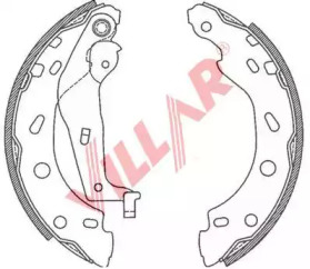 Комлект тормозных накладок VILLAR 629.0792