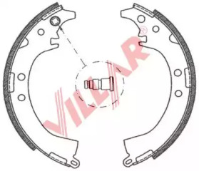 Комлект тормозных накладок VILLAR 629.0796