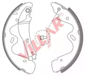 Комлект тормозных накладок VILLAR 629.0798