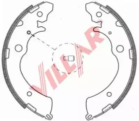 Комлект тормозных накладок VILLAR 629.0803