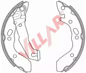 Комлект тормозных накладок VILLAR 629.0804