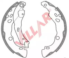 Комлект тормозных накладок VILLAR 629.0807