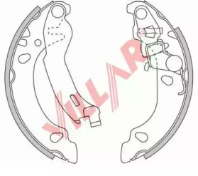 Комлект тормозных накладок VILLAR 629.0814