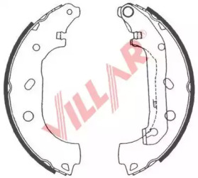 Комлект тормозных накладок VILLAR 629.0823