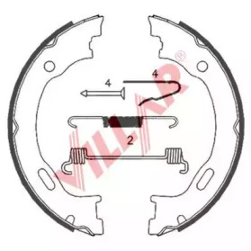 Комлект тормозных накладок VILLAR 629.0835
