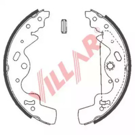 Комлект тормозных накладок VILLAR 629.0842