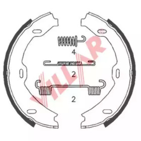 Комлект тормозных накладок VILLAR 629.0846