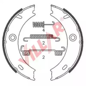 Комлект тормозных накладок VILLAR 629.0875