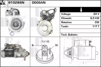 Стартер EDR 910286N