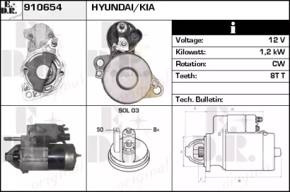 Стартер EDR 910654