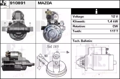 Стартер EDR 910891