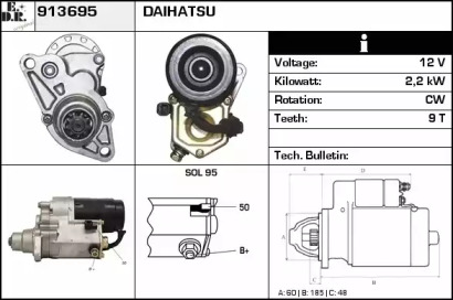 Стартер EDR 913695