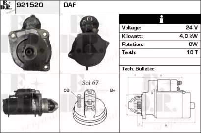 Стартер EDR 921520