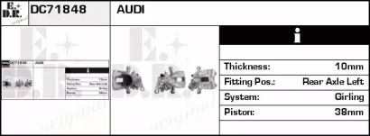 Тормозной суппорт EDR DC71848