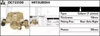 Тормозной суппорт EDR DC72209