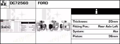 Тормозной суппорт EDR DC72560