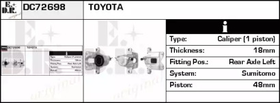 Тормозной суппорт EDR DC72698