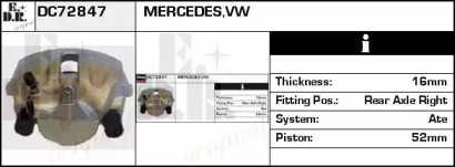 Тормозной суппорт EDR DC72847